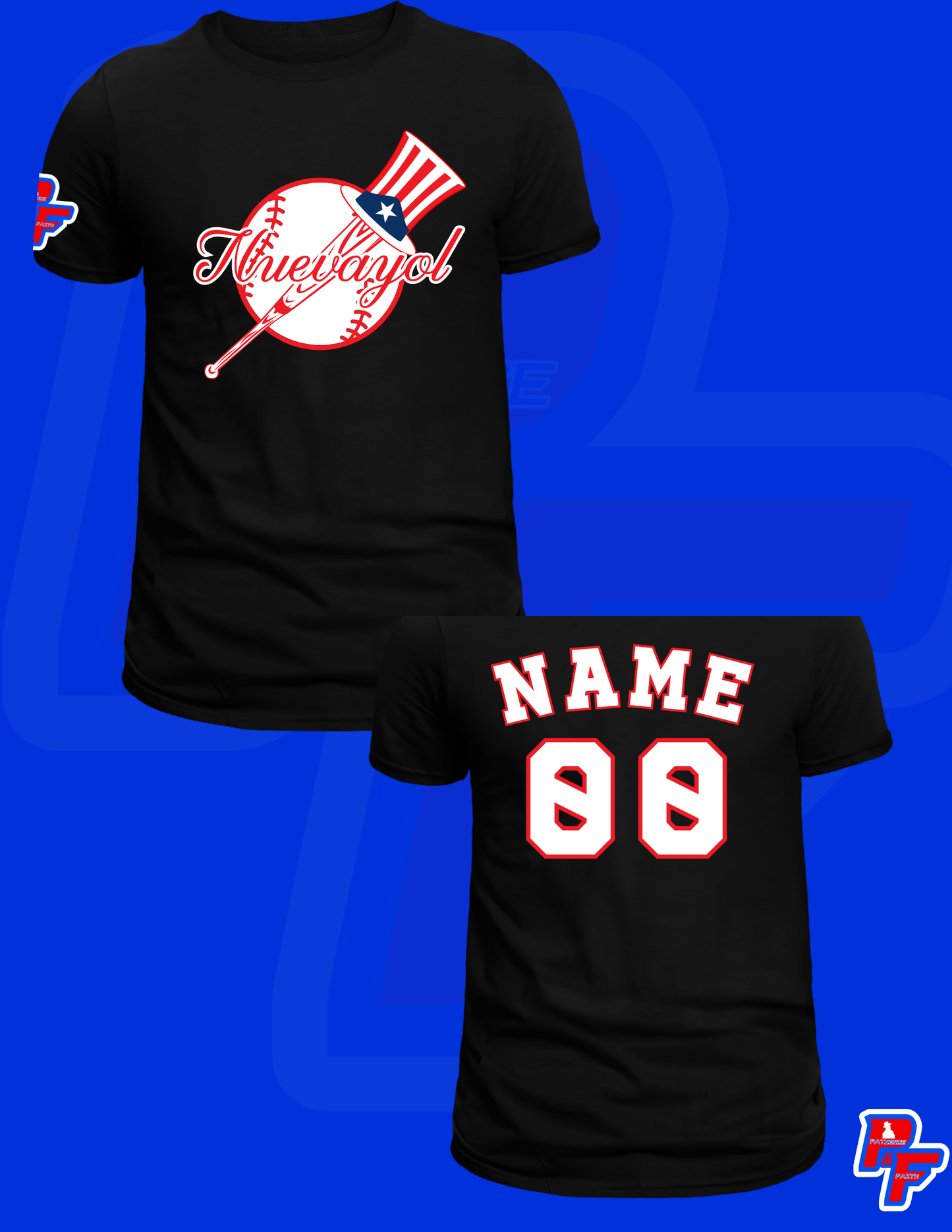 Nuevayol Patience and Faith NYY Theme T-shirt LIMITED EDITION