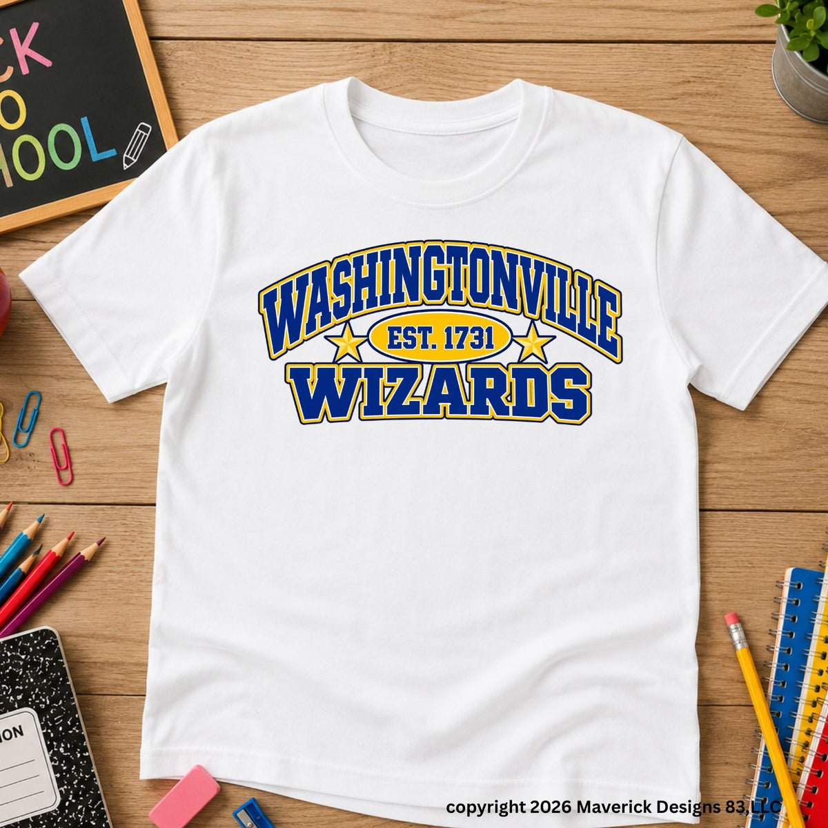 washingtonville est 1731 t-shirt adult