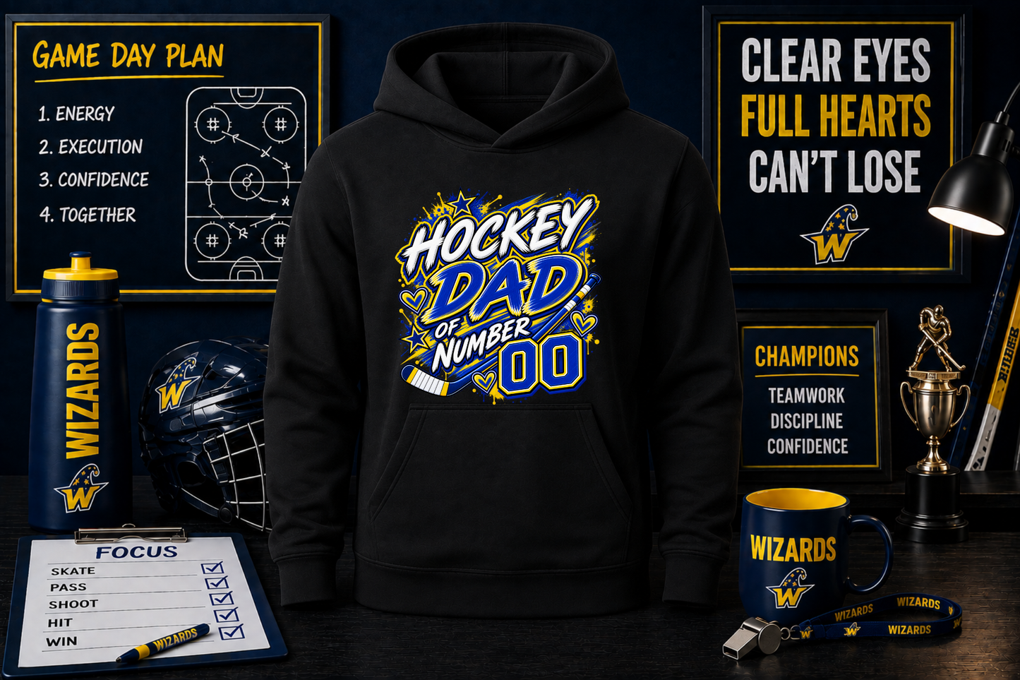 Wizard Hockey Dad hoodie