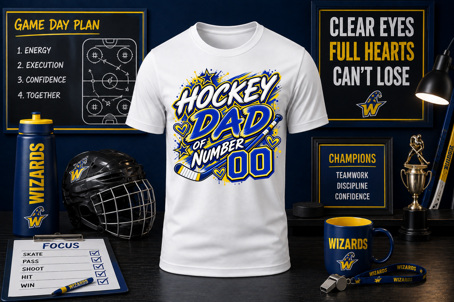Wizards Hockey Dad t-shirt adult