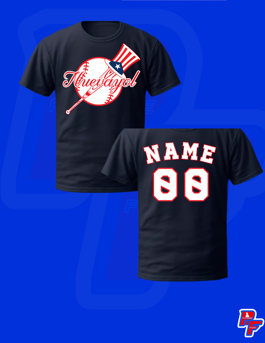 Nuevayol Patience and Faith  NYY Theme T-shirt LIMITED EDITION