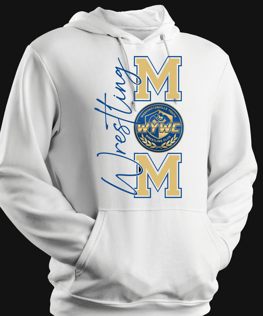 Washingtonville Wrestling Mom big logo hoodie