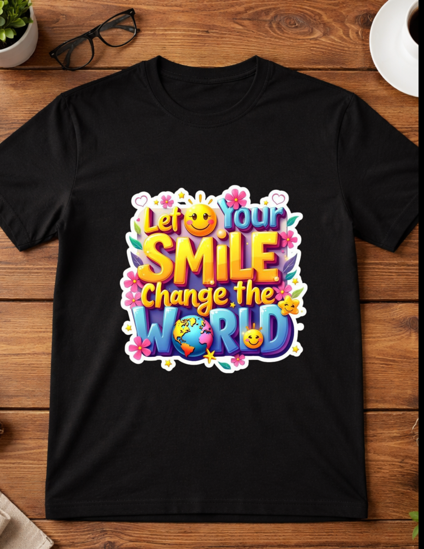 Let your smile change the world youth t-shirt Blooming Groove Academy