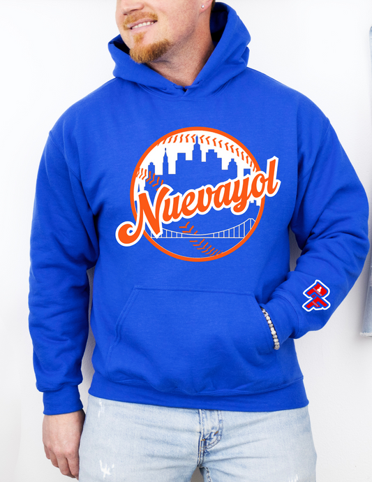 Nuevayol Patience and Faith  NYM Theme Hoodie LIMITED EDITION