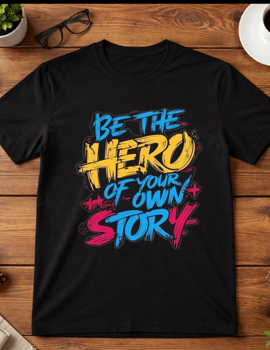 Be the Hero of your own story t-shirt adult Blooming Groove Academy