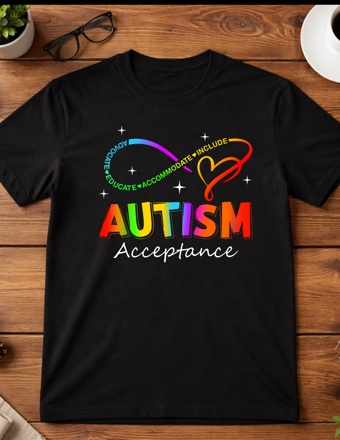 Autism Acceptance t-shirt adult Blooming Groove Academy