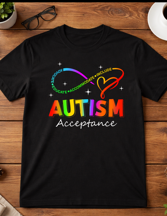 Autism Acceptance t-shirt youth Blooming Groove Academy
