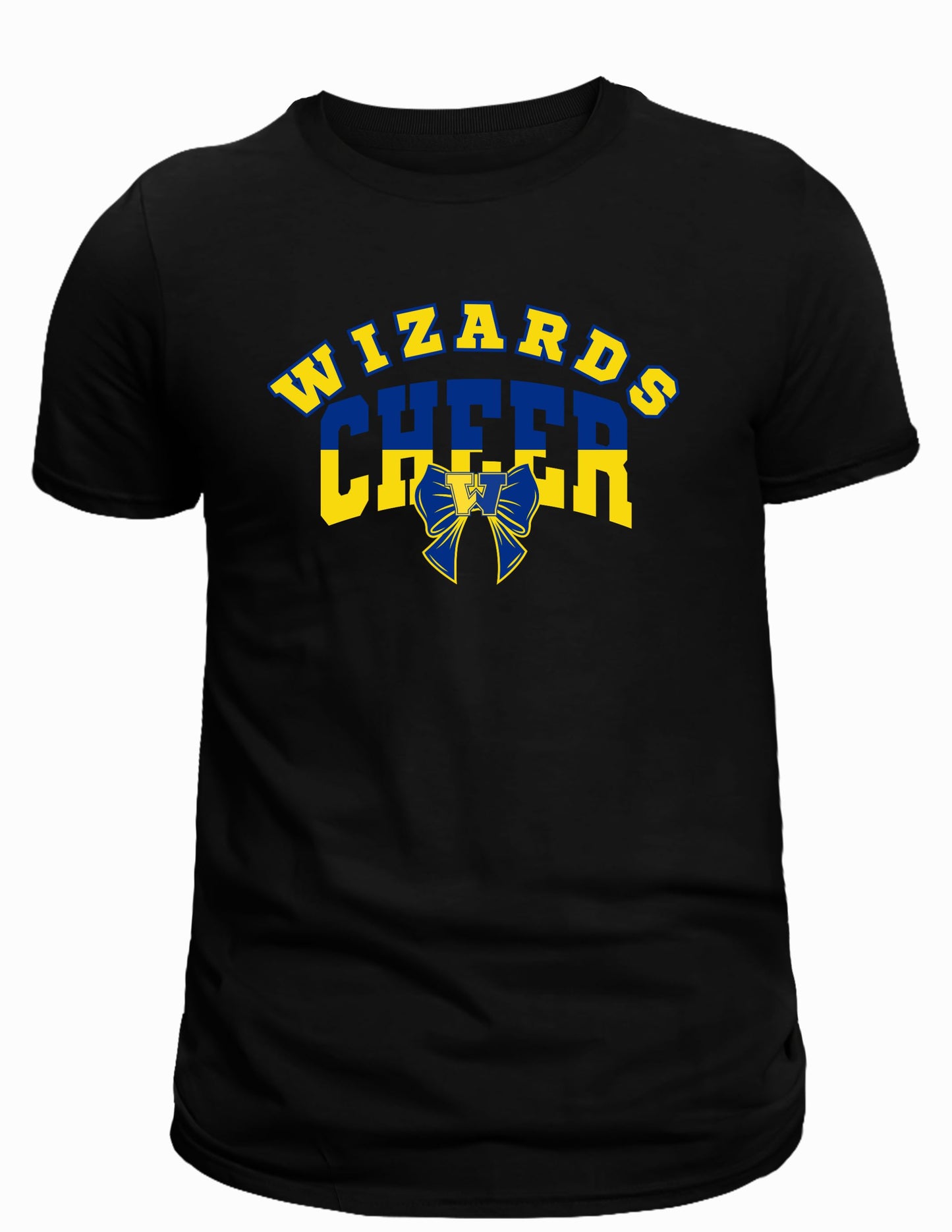 Wizards cheer yellow blue Short Sleeve