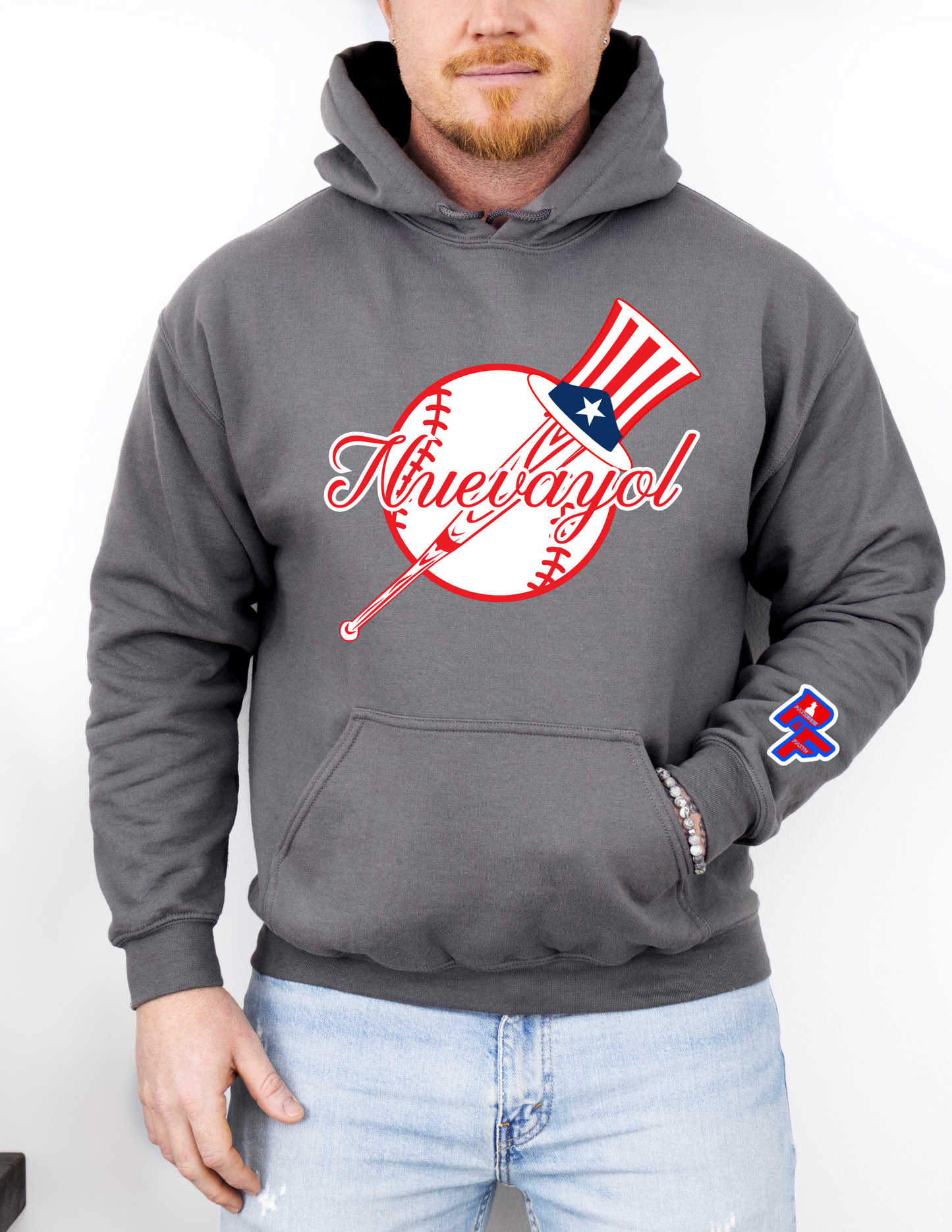 Nuevayol Patience and Faith  NYY Theme Hoodie LIMITED EDITION