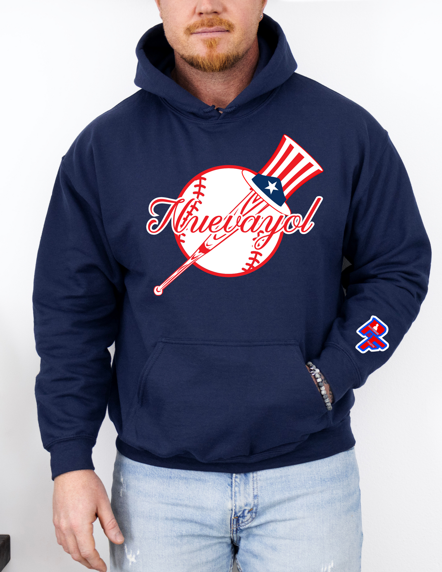 Nuevayol Patience and Faith  NYY Theme Hoodie LIMITED EDITION