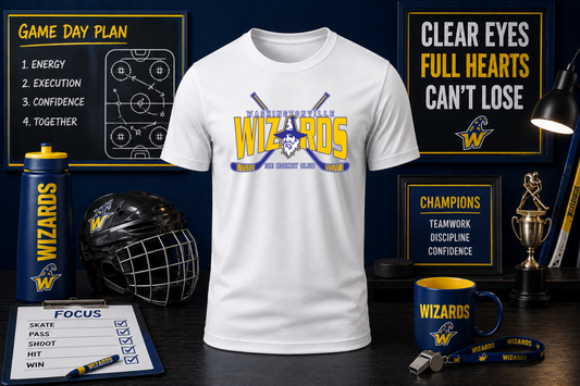 Wizards Hockey classic design t-shirt youth