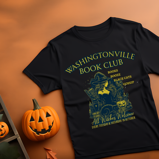 Washingtonville Witches book club t-shirt