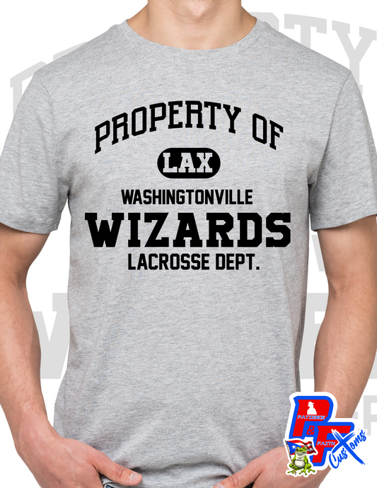Property of Lacrosse Dept. Adult T-shirt