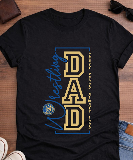 Washingtonville Wrestling  Dad big logo T-shirt Adult