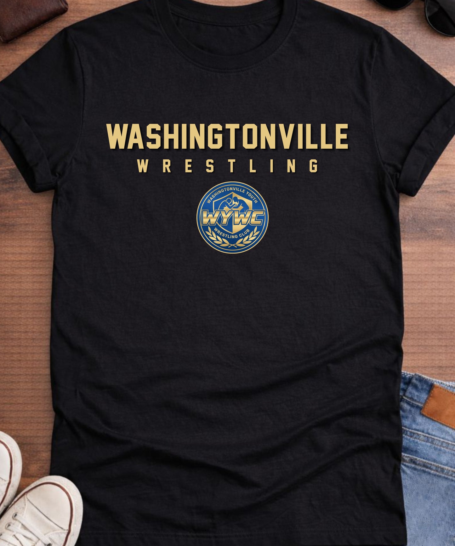 Washingtonville Wrestling V2 T-shirt Adult